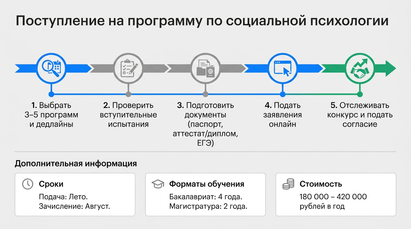 Поступление на программу по социальной психологии