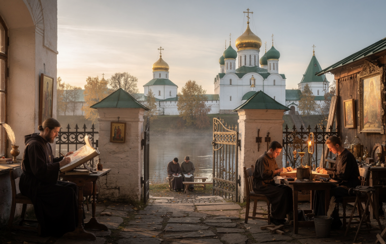 Монастыри России как центры летописания, ремесел и образования